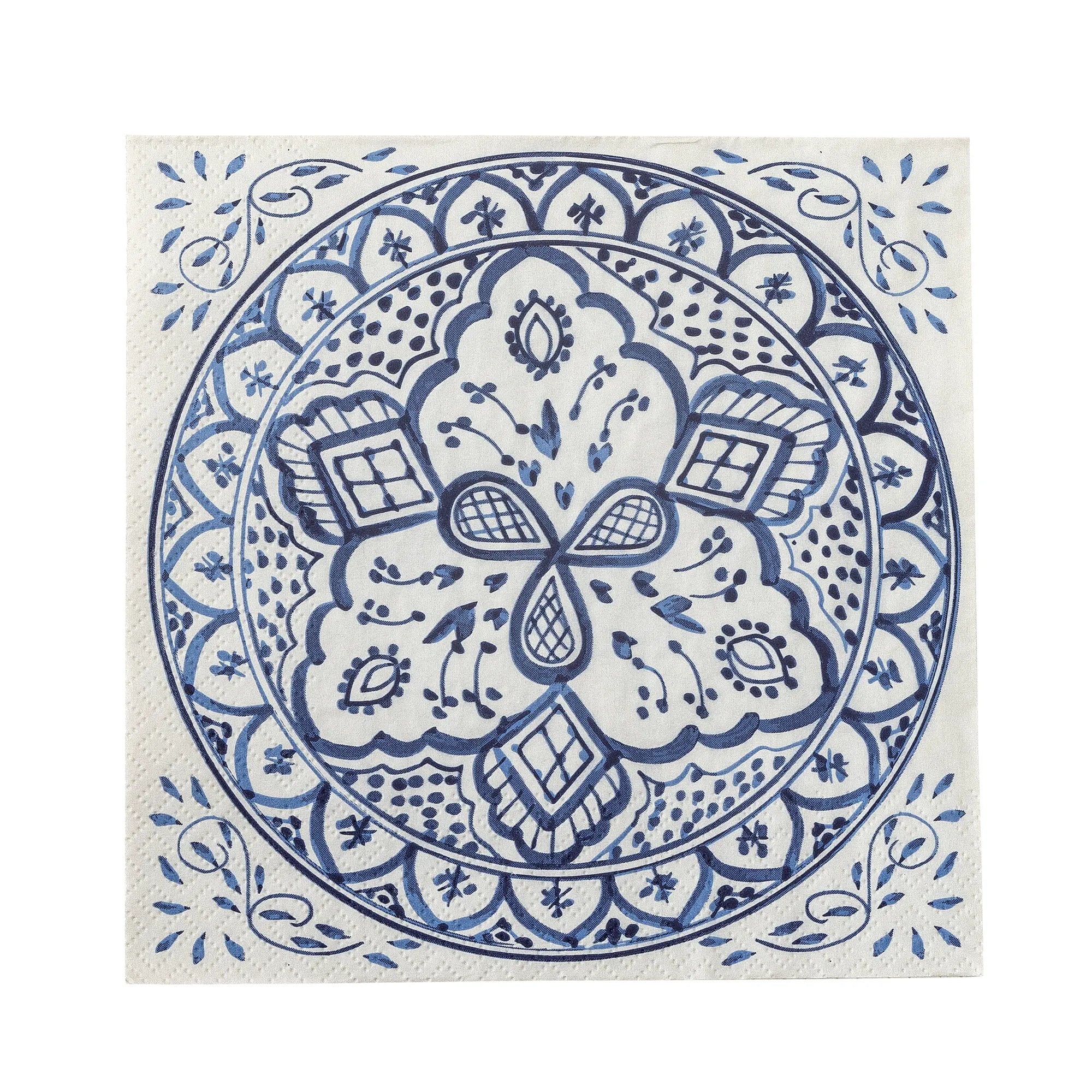 Bloomingville Servietten „Karlie“ blau maritim 20 Stück 33x33 cm