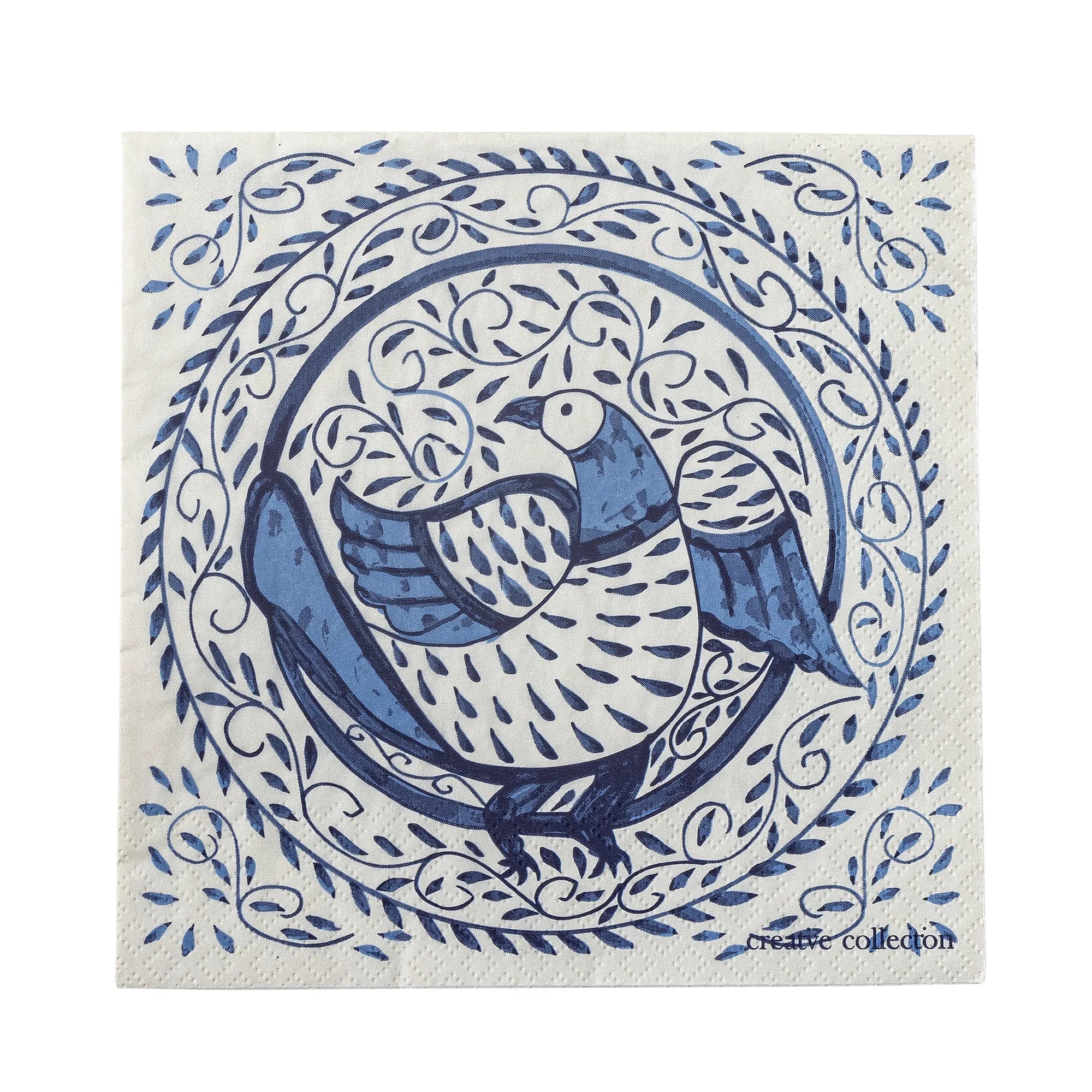 Bloomingville Servietten „Karlie“ blau maritim 20 Stück 33x33 cm