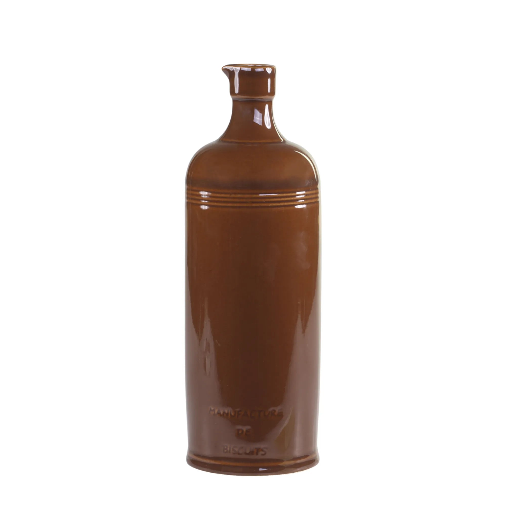 Altfranzösische Keramikflasche 26,5 cm Chic Antique