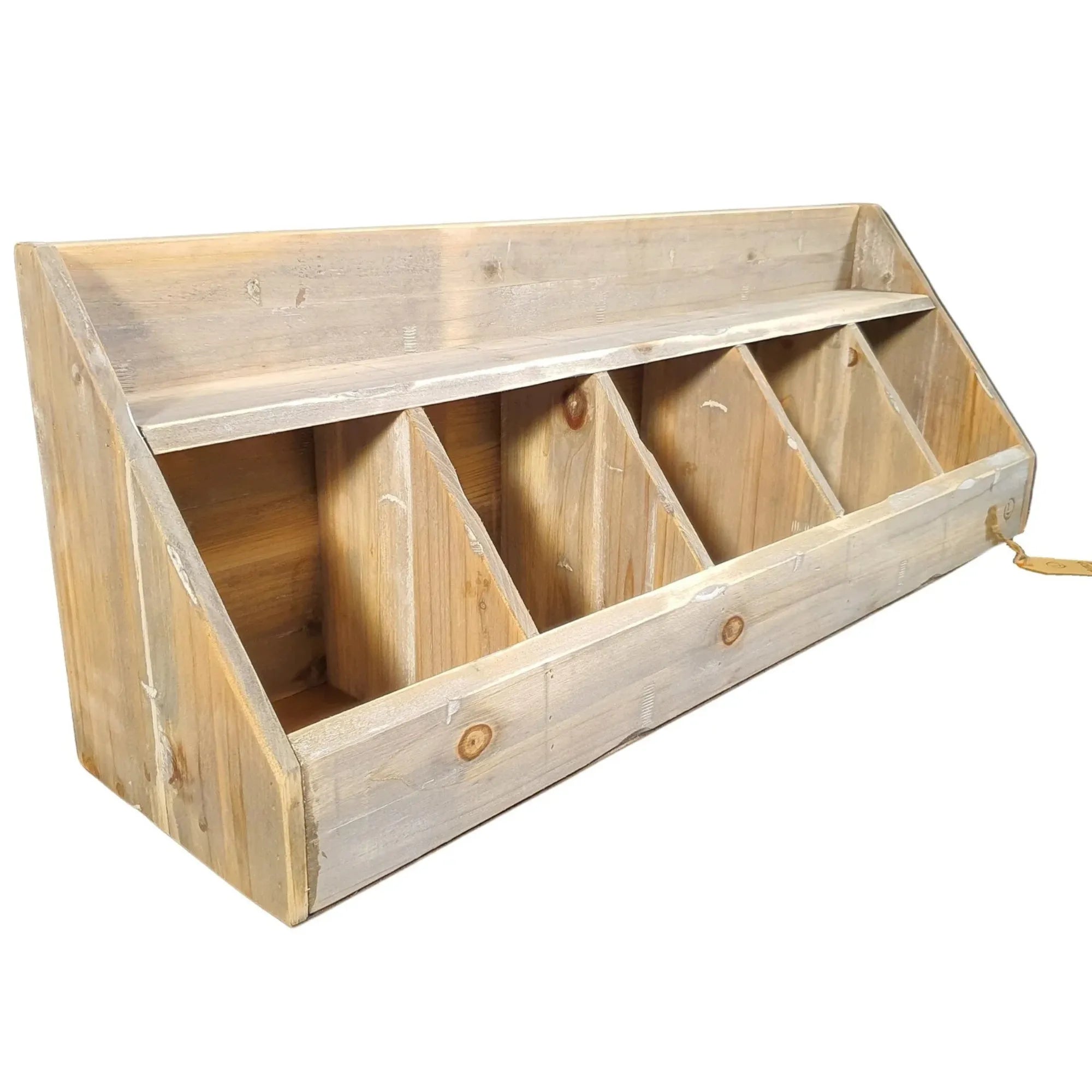 Holz Organizer mit 5 Fächern 78 cm