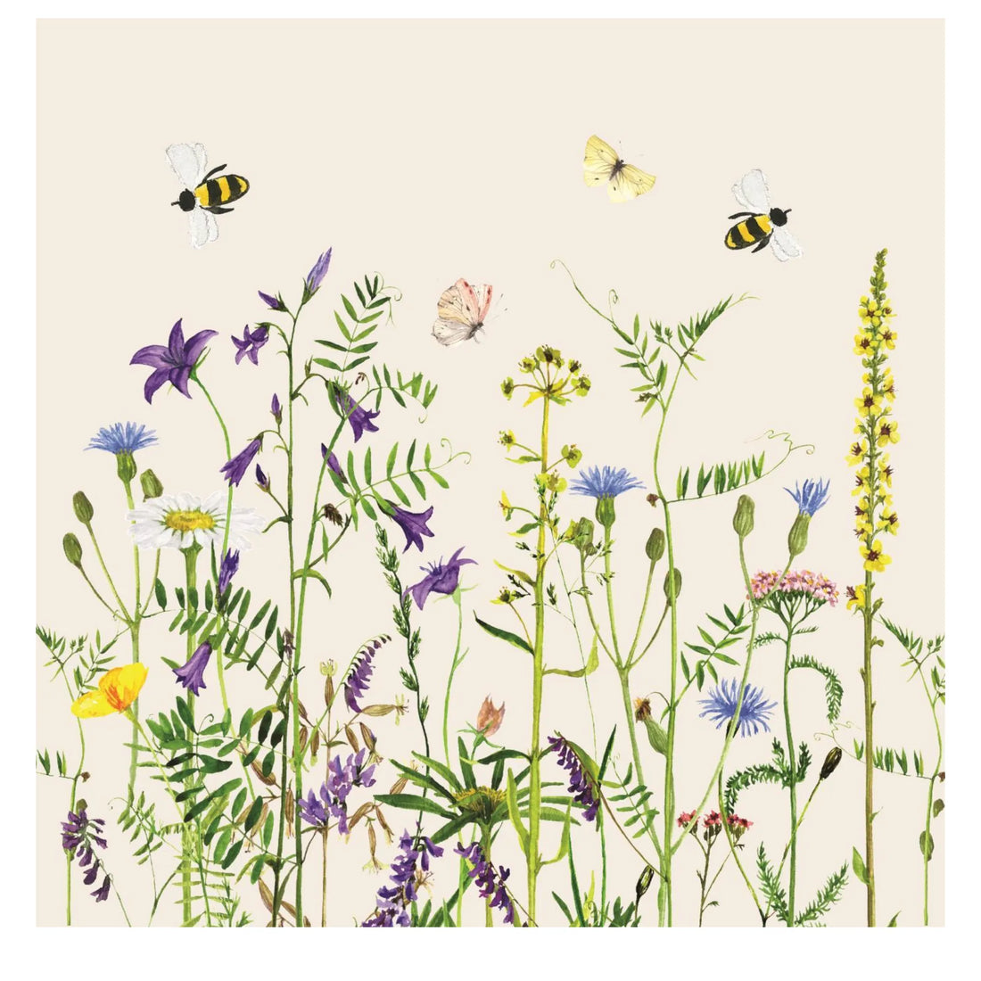 Ib Laursen Servietten „Sommerwiese“ 50 Stück 40 x 40 cm