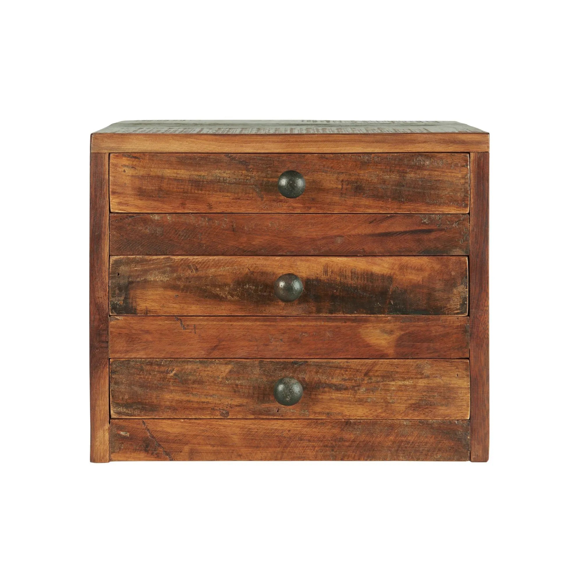 UNIKA Kommode mit 3 Schubladen aus recyceltem Holz von Ib Laursen