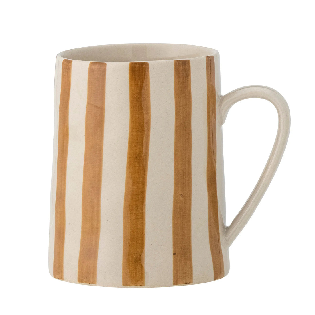 Bloomingville Tasse Becher "Begonia" braun gestreift 440 ml