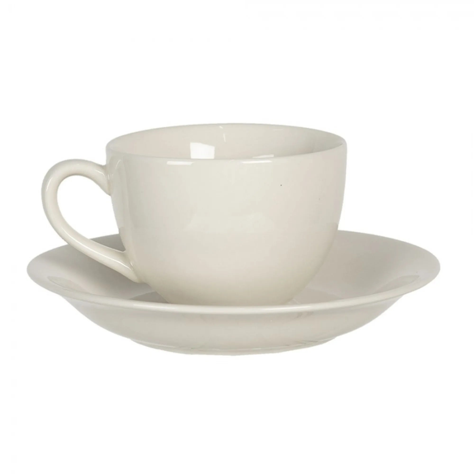 Clayre & Eef Tasse mit Unterteller Set Herbst Winter "Rehe"