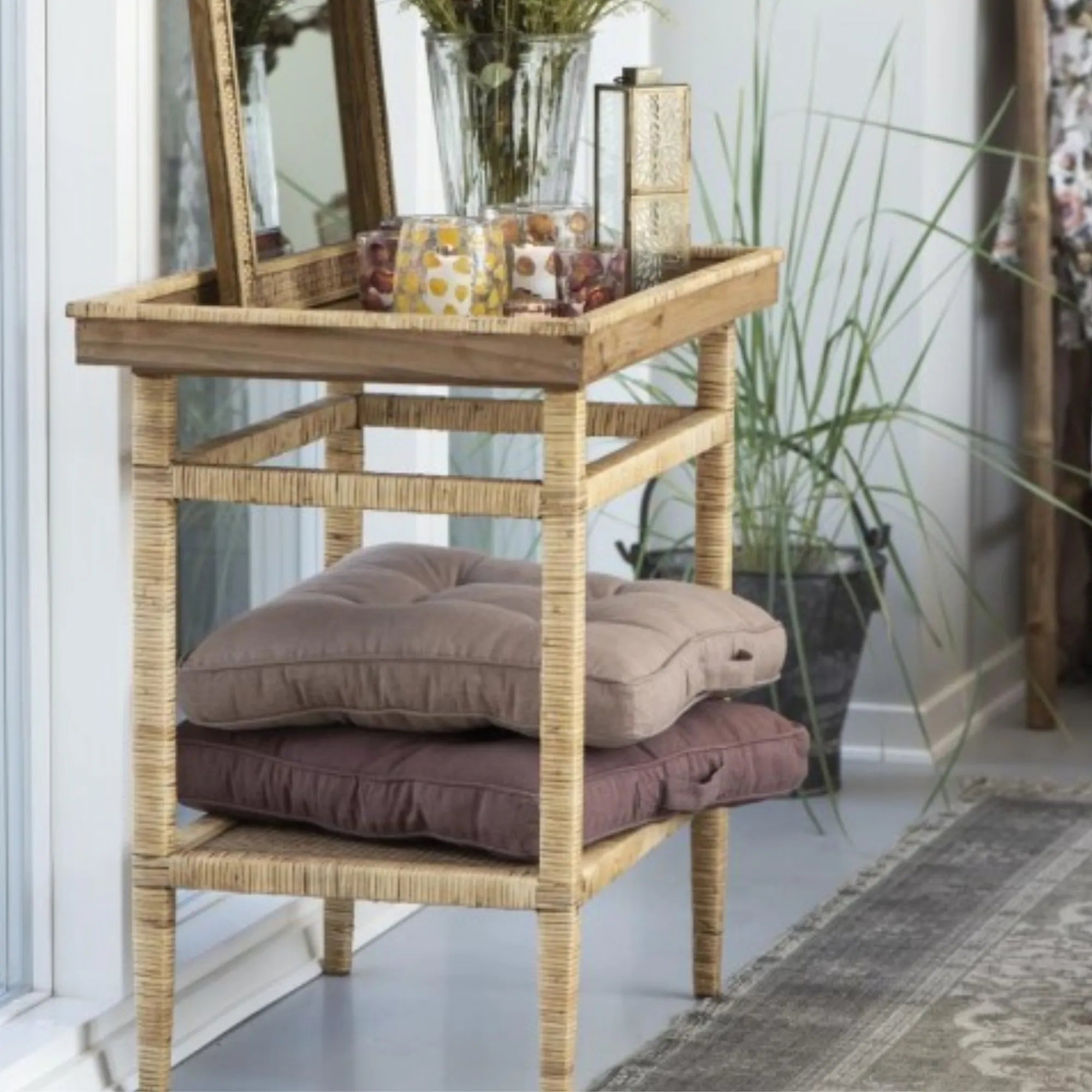 Ib Laursen Beistelltisch Bambus Holz 72 cm natur