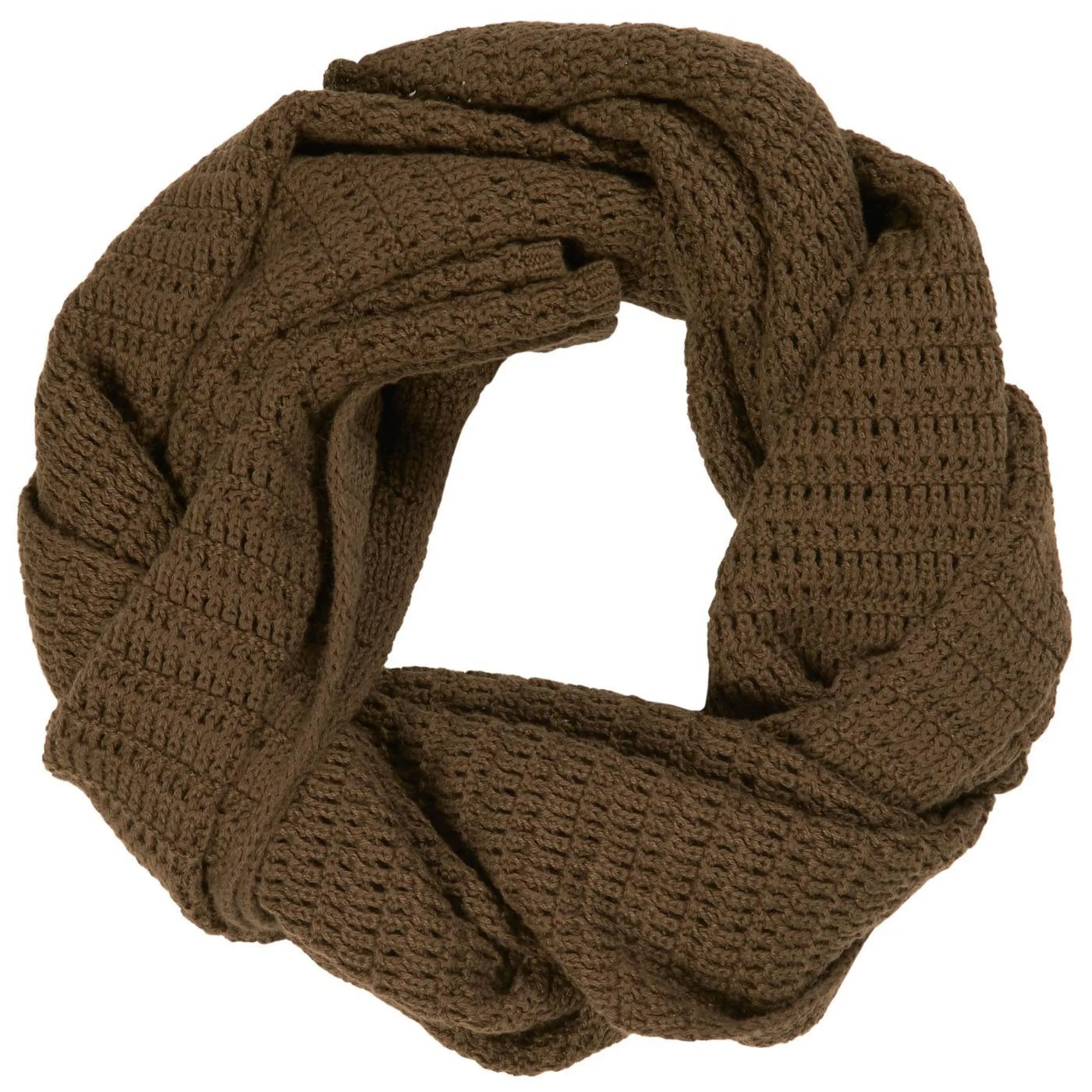 Ib Laursen Strickschal moosgrün aus Öko Tex Baumwolle 160 cm