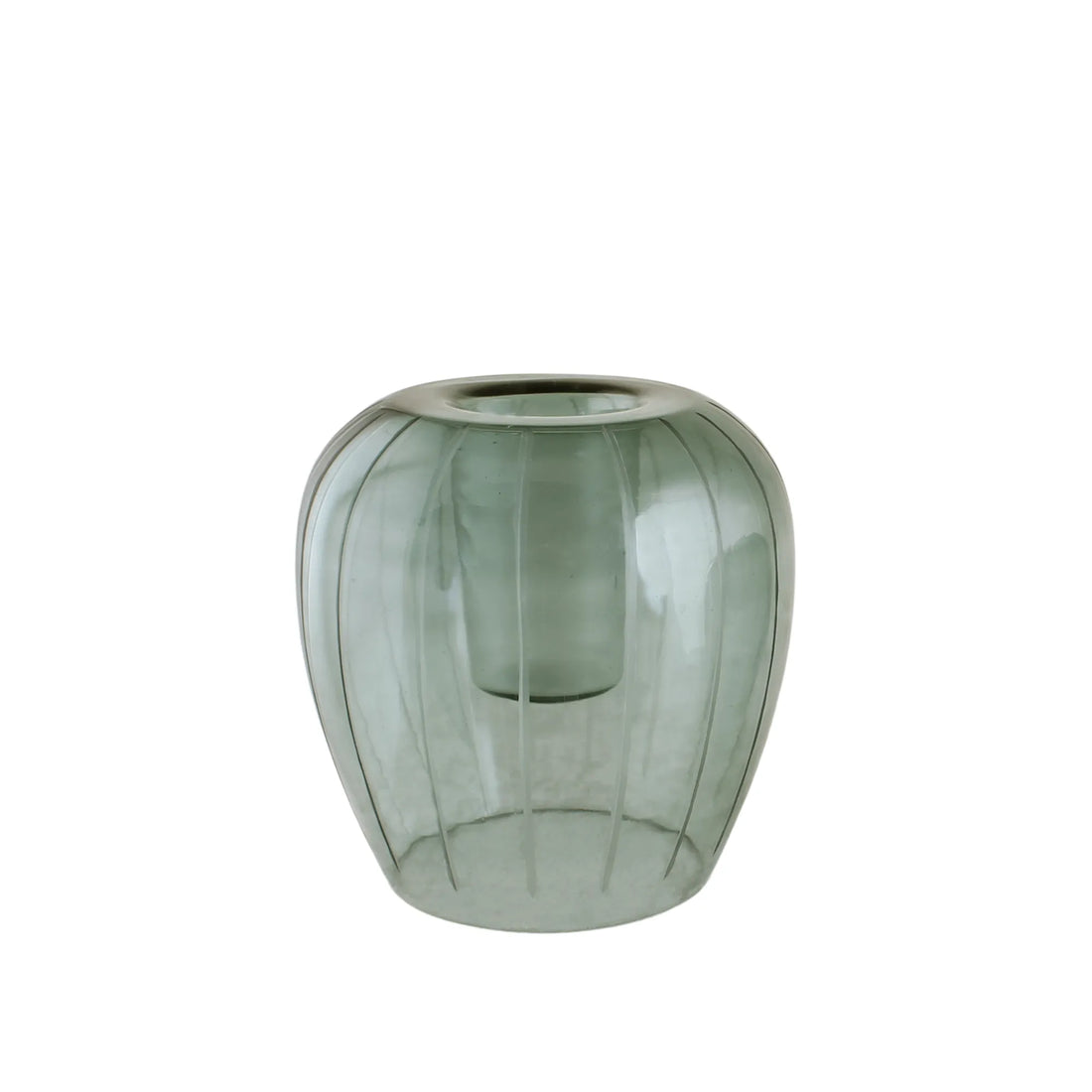 Strömshaga Kerzenhalter "Otto" Teelicht grün 17 cm