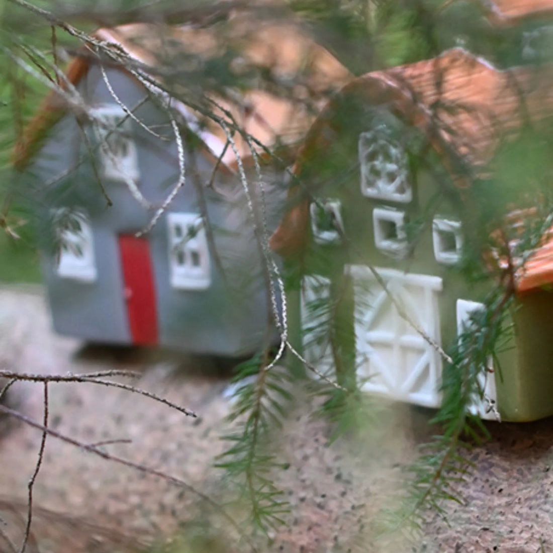 Miljögården Lichthaus Teelichthalter "Farm" grau 11 cm