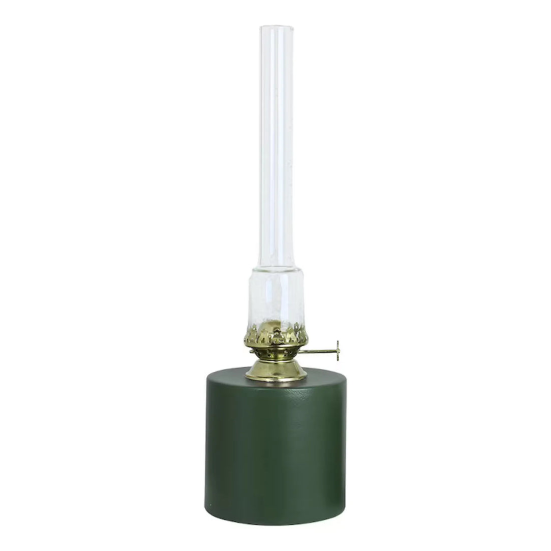 Strömshaga Petroleumlampe grün aus Metall 30 cm
