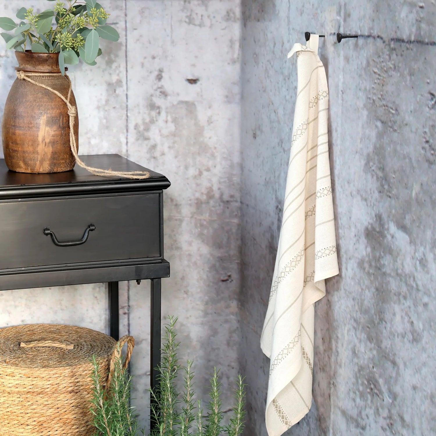Chic Antique Aix Geschirrtuch mit Lochmuster 50 × 70 cm