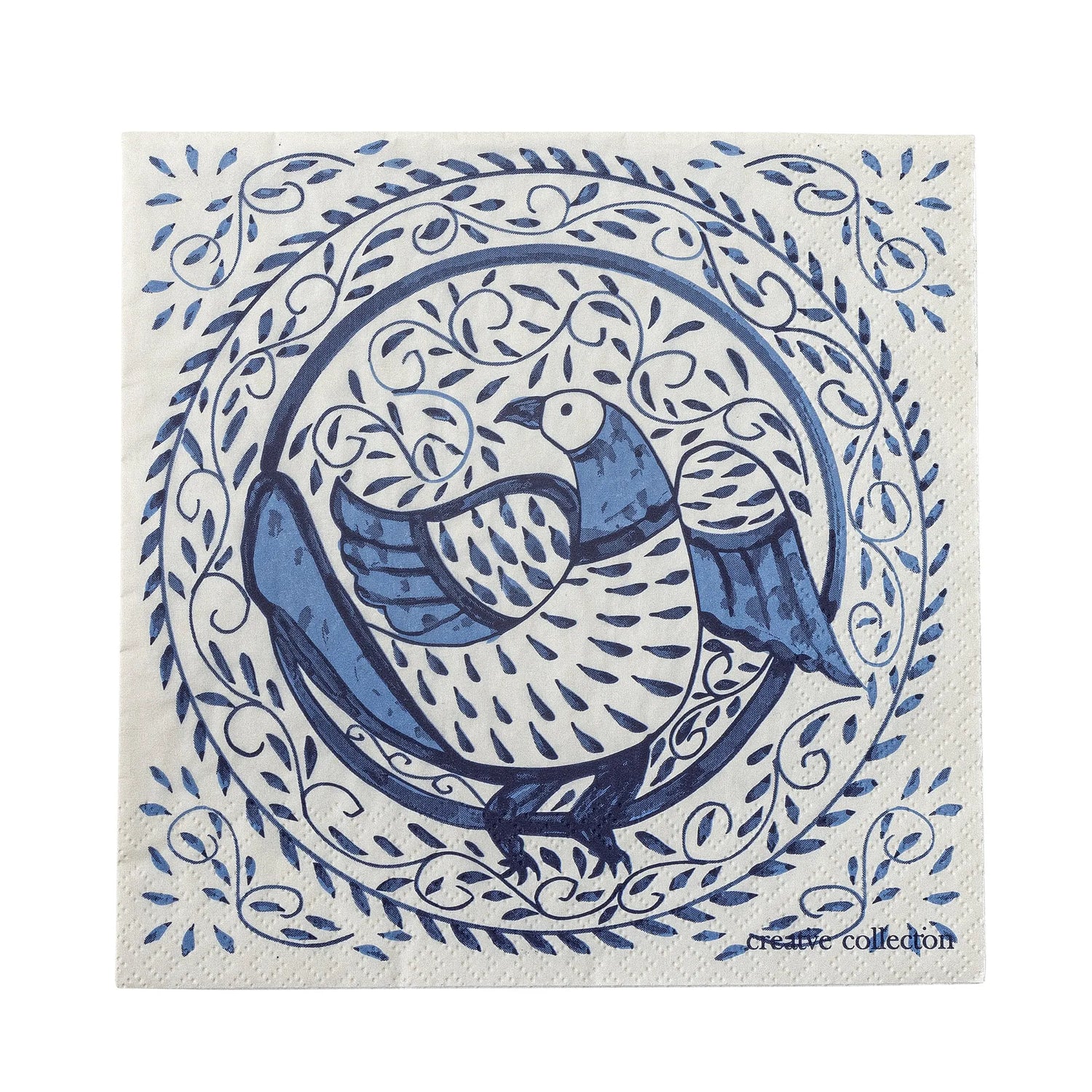 Bloomingville Servietten „Karlie“ blau maritim 20 Stück 33x33 cm