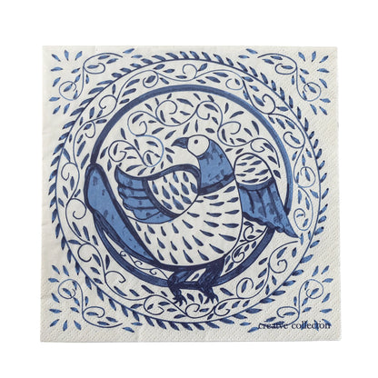 Bloomingville Servietten „Karlie“ blau maritim 20 Stück 33x33 cm
