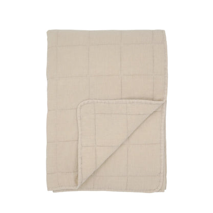 Chic Antique Aix Vintage Quilt aus Baumwolle in Leinen 130 × 180 cm