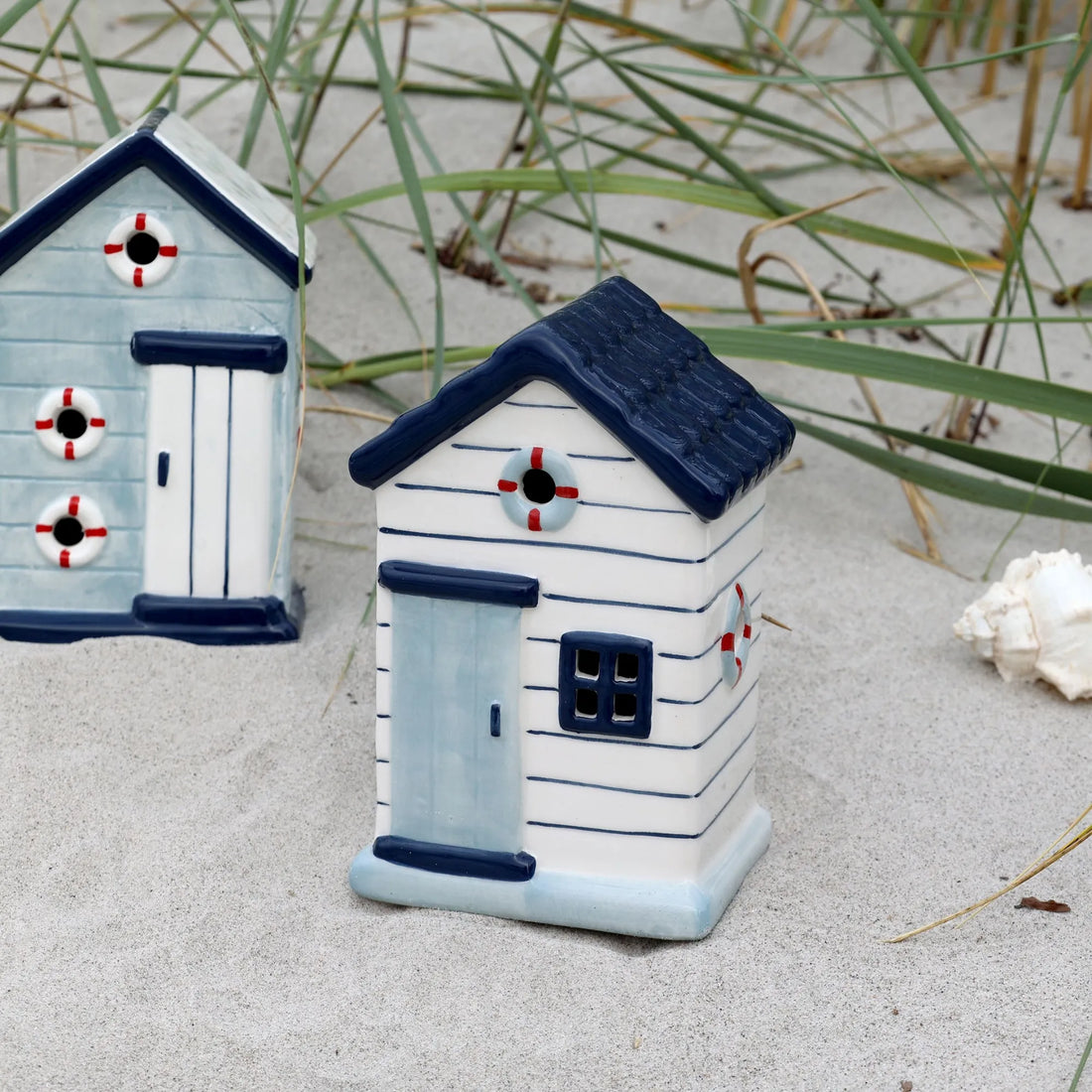 Chic antique strandhaus hellblau blaues dach 15,5 cm anna und ole shop