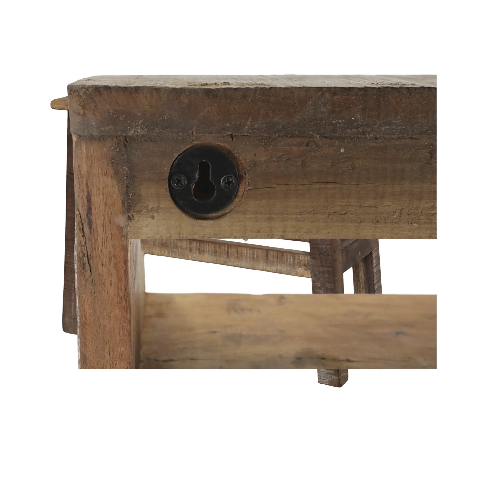 Chic Antique Grimaud Holzregal mit Schublade aus Altholz