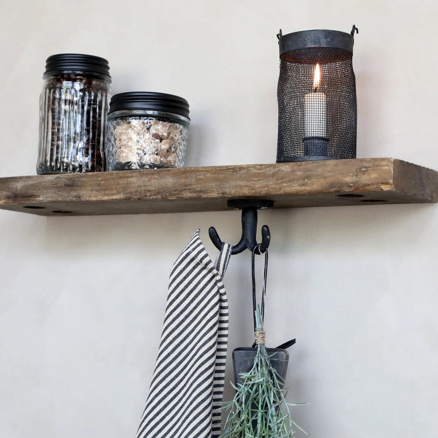 Grimaud UNIKA Regalbrett aus den Stufen alter Schiffsleitern, 50 cm von Chic Antique