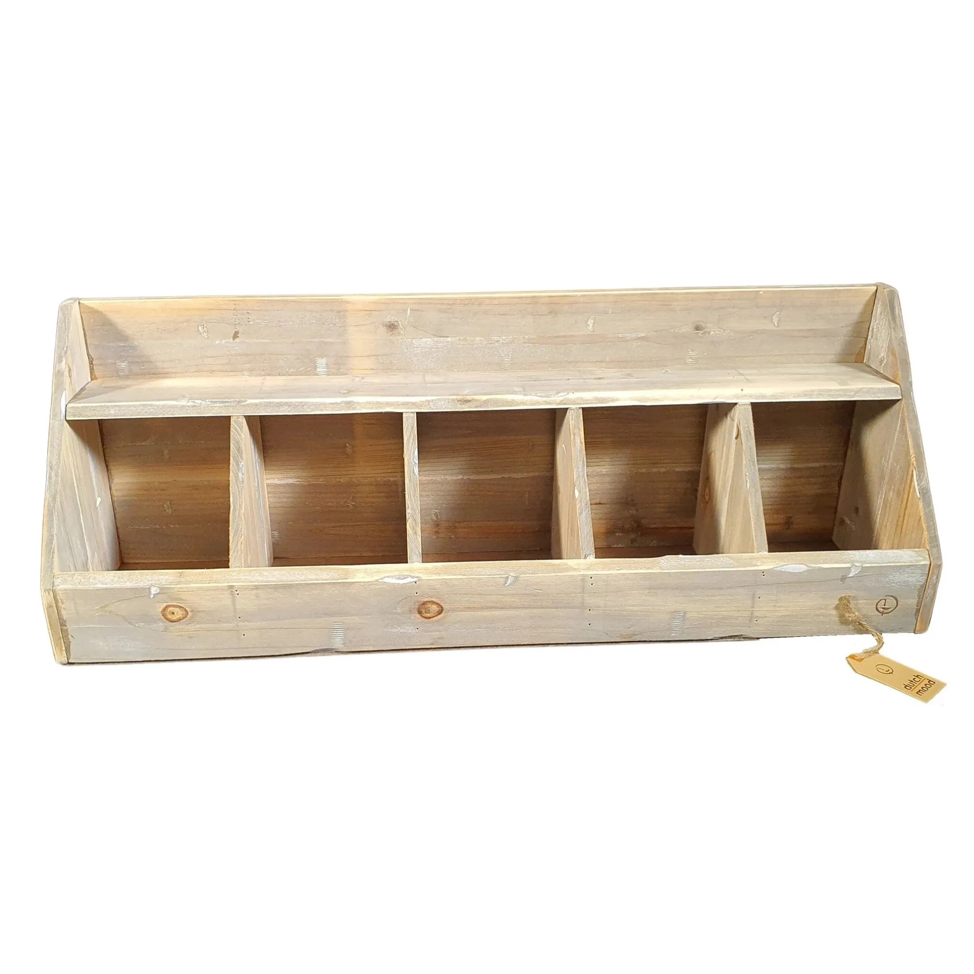 Holz Organizer mit 5 Fächern 78 cm