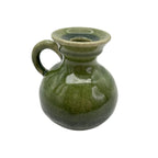Miljögården Kerzenhalter „Mossy Green“ grün aus Steinzeug 11,5 cm