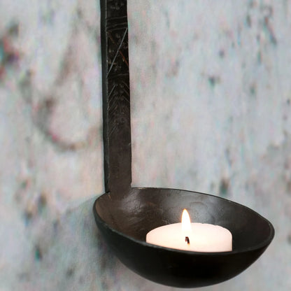 Chic Antique Hänge-Kerzenhalter aus Eisen für Teelichter 24 cm
