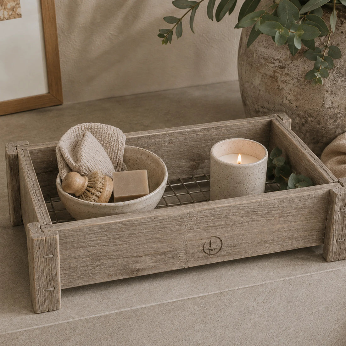 Holzbox mit Gitterboden in 2 verschiedenen Größen