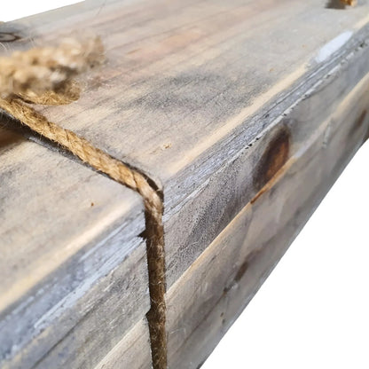 Dutch Mood Holzkiste mit Deckel und Seilverschluss 36 cm