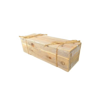 Dutch Mood Holzkiste mit Deckel und Seilverschluss 36 cm