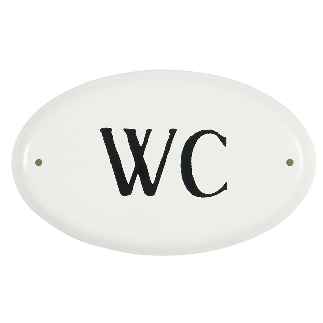 Ib Laursen Schild „WC“ aus Metall weiß 9 cm