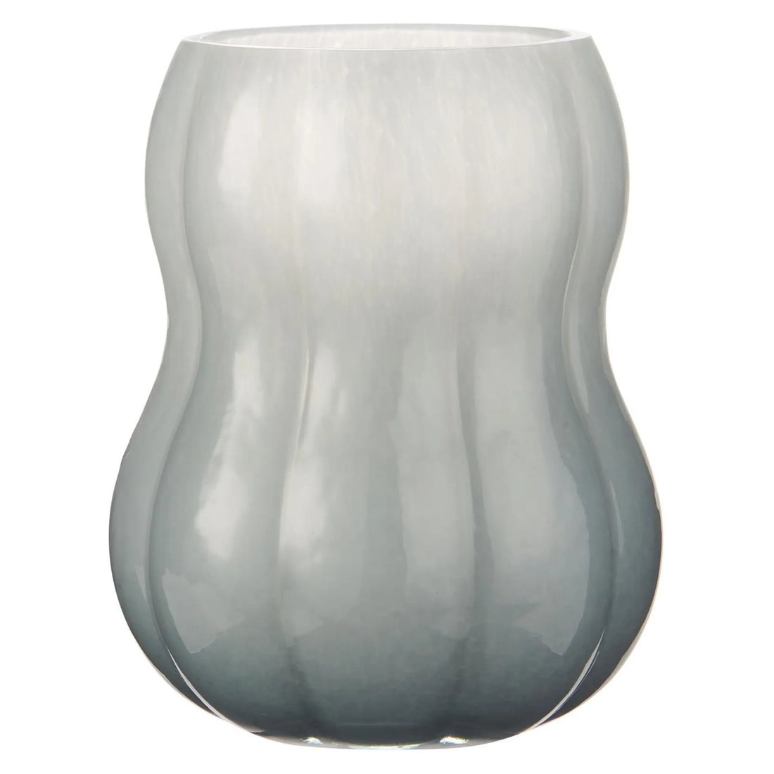 Ib Laursen Vase „Veneto“ hellblaues Glas 20 cm
