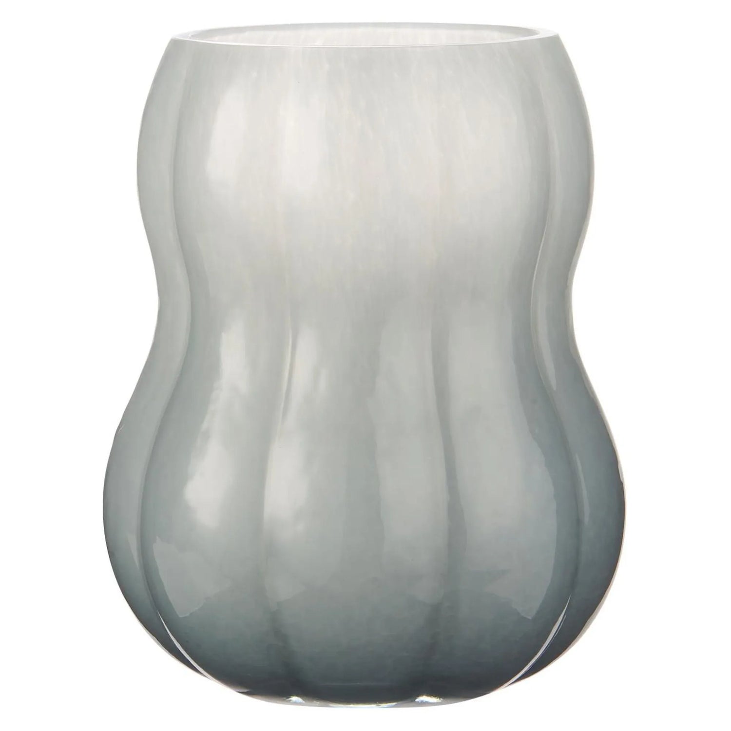 Ib Laursen Vase „Veneto“ hellblaues Glas 20 cm