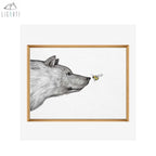 Ligarti "Die Begegnung" A 4 Poster Kunstdruck  anna  ole shop anna  ole shop