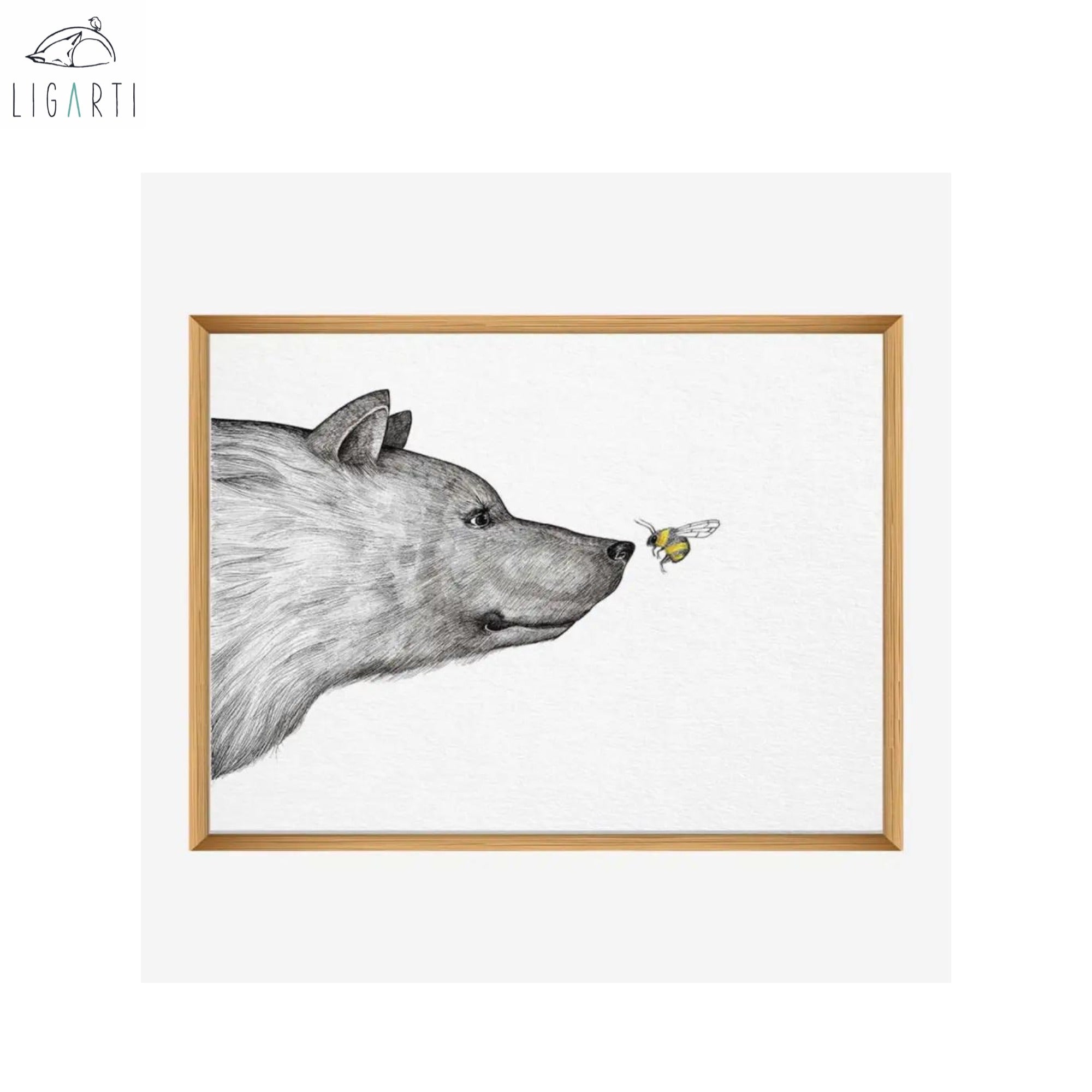 Ligarti "Die Begegnung" A 4 Poster Kunstdruck  anna  ole shop anna  ole shop