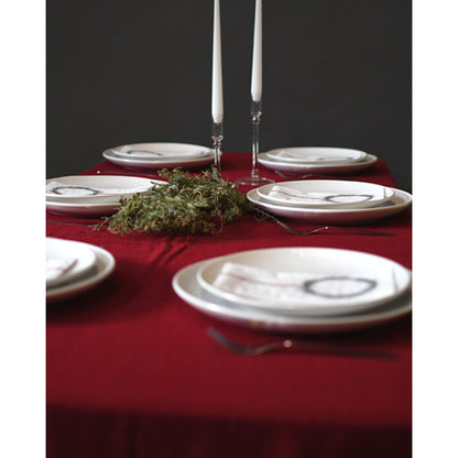 Storefactory "Almo" Tischdecke Tafeltuch rot 140 x 250 cm