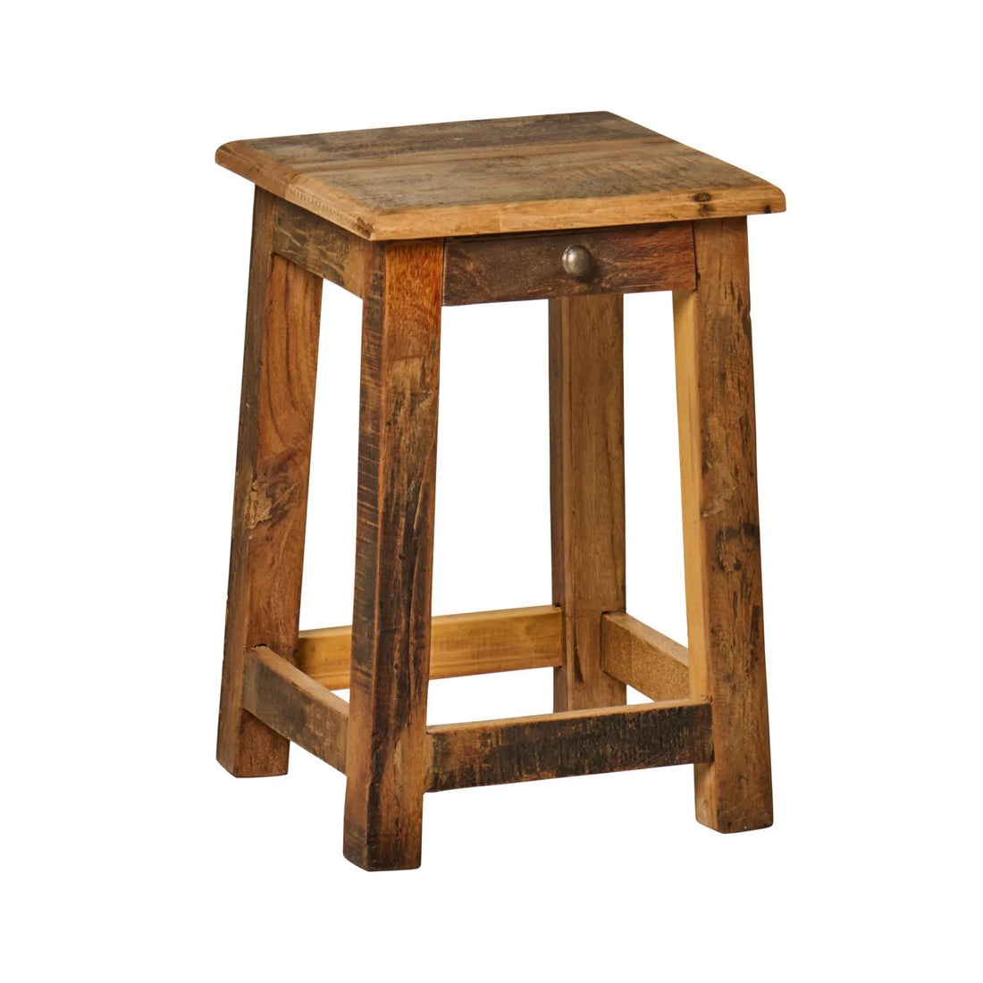 UNIKA Beistelltisch mit Schublade aus recyceltem Holz von Ib Laursen