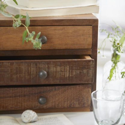 UNIKA Kommode mit 3 Schubladen aus recyceltem Holz von Ib Laursen
