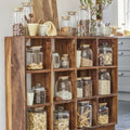 UNIKA Regal mit 12 Fächern aus recyceltem Holz von Ib Laursen