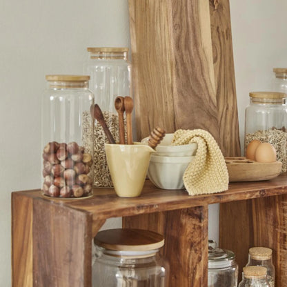 UNIKA Standregal mit 12 Fächern 110 cm aus recyceltem Holz von Ib Laursen
