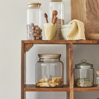 UNIKA Standregal mit 12 Fächern 110 cm aus recyceltem Holz von Ib Laursen