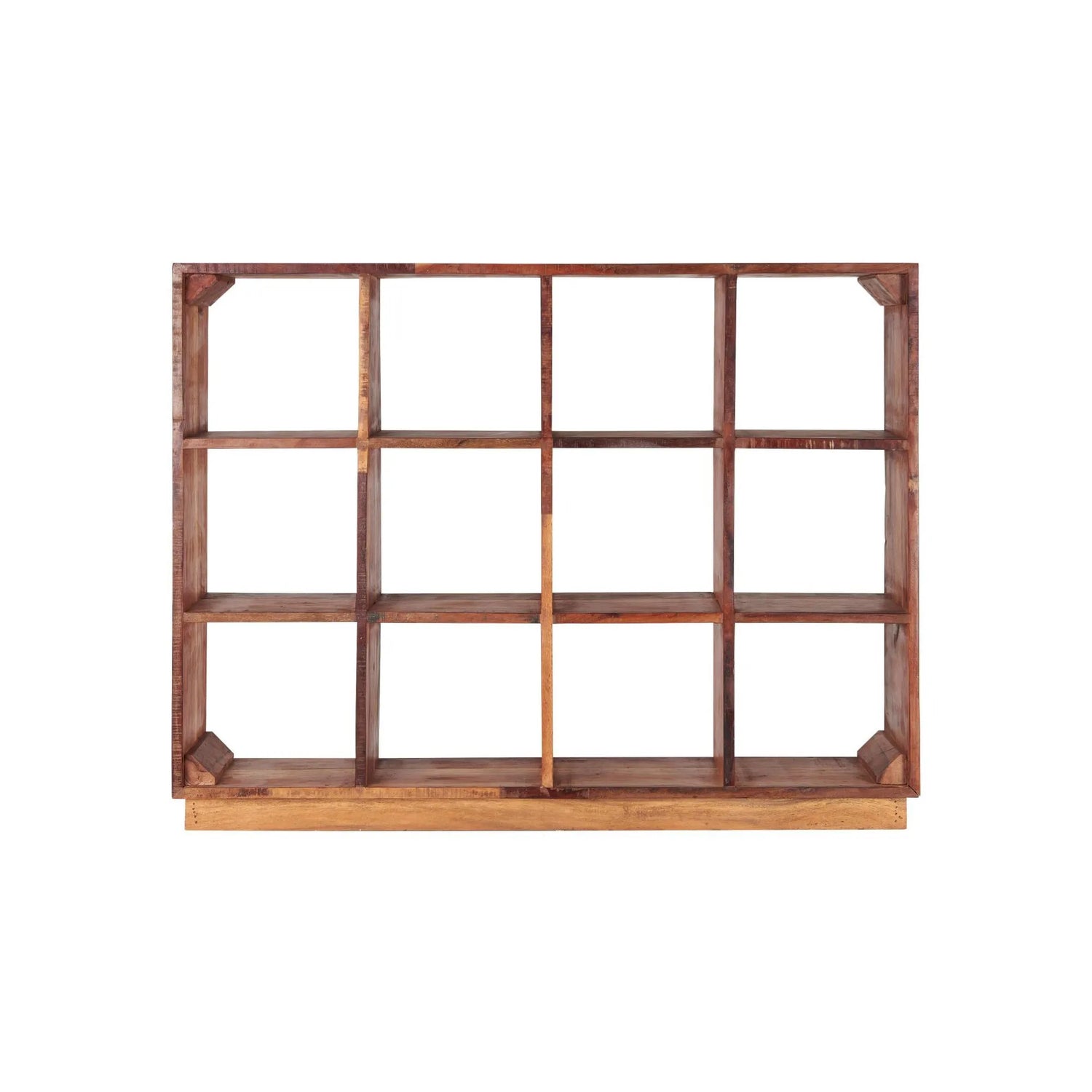 UNIKA Standregal mit 12 Fächern 110 cm aus recyceltem Holz von Ib Laursen