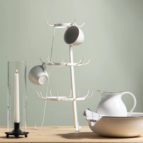 a lot decoration tassenhalter emaille weiß  anna und ole shop