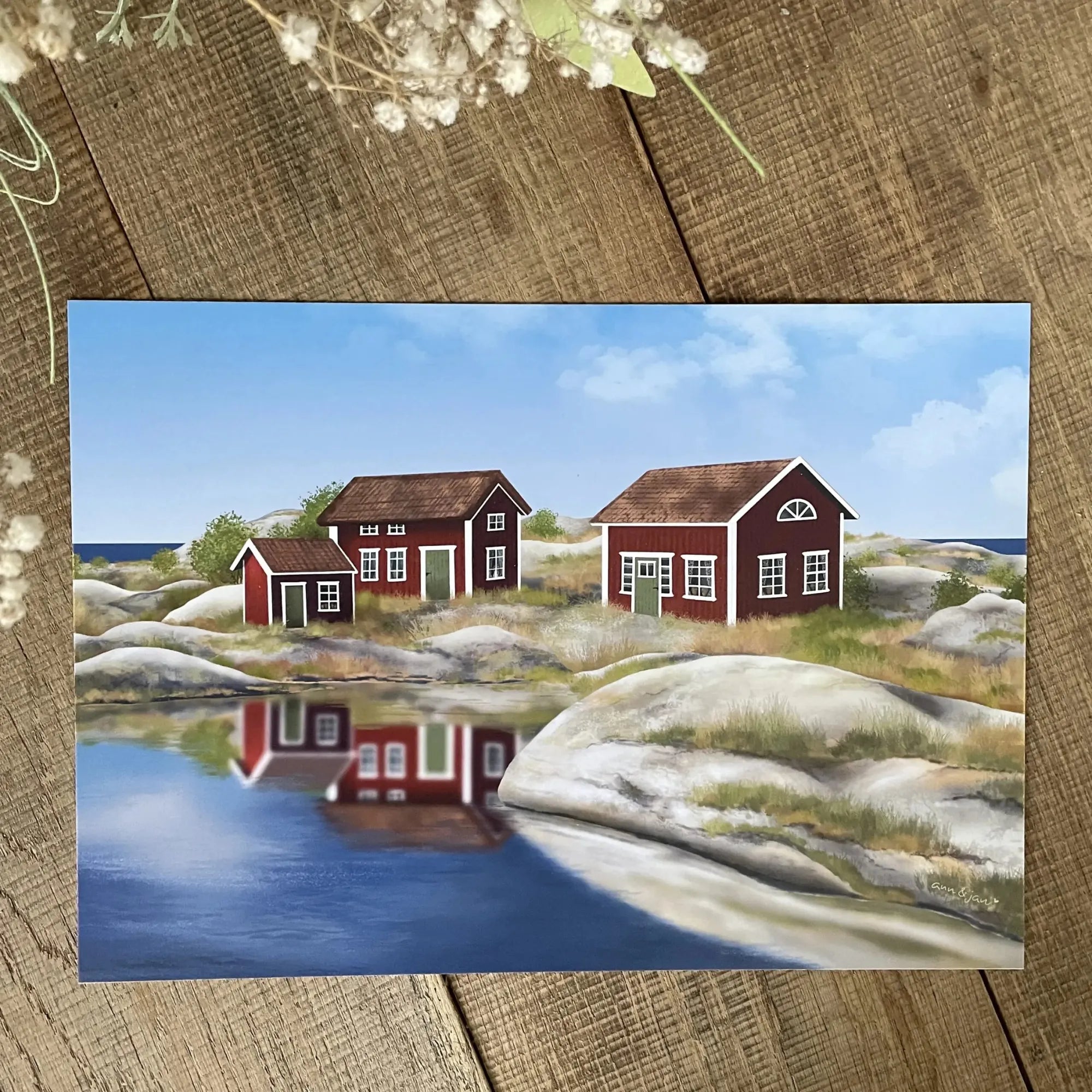 Ann &amp; Jan Kunstdruck "Skärgård" Poster DIN A 4