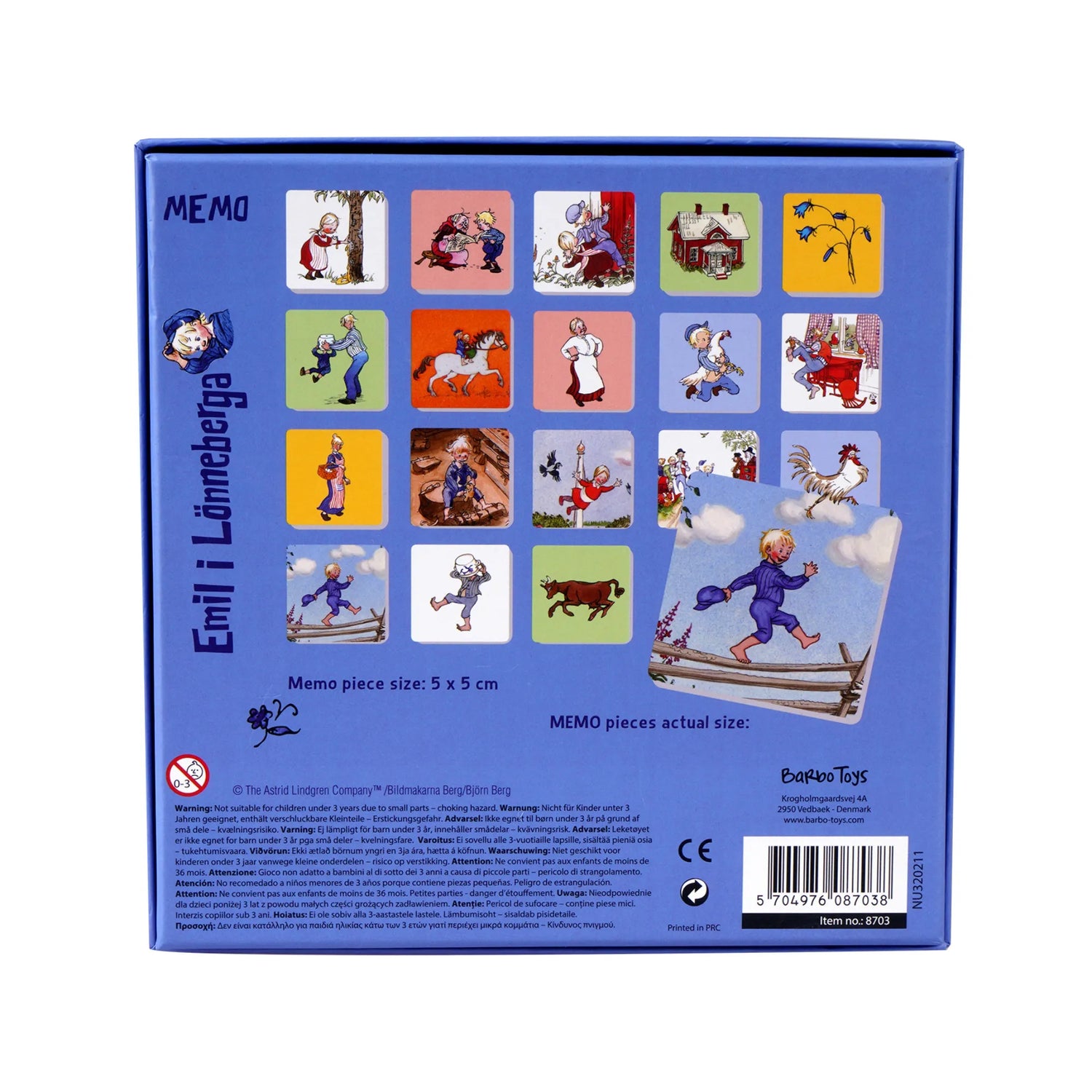 Barbo Toys Memory Spiel „Michel aus Lönneberga“