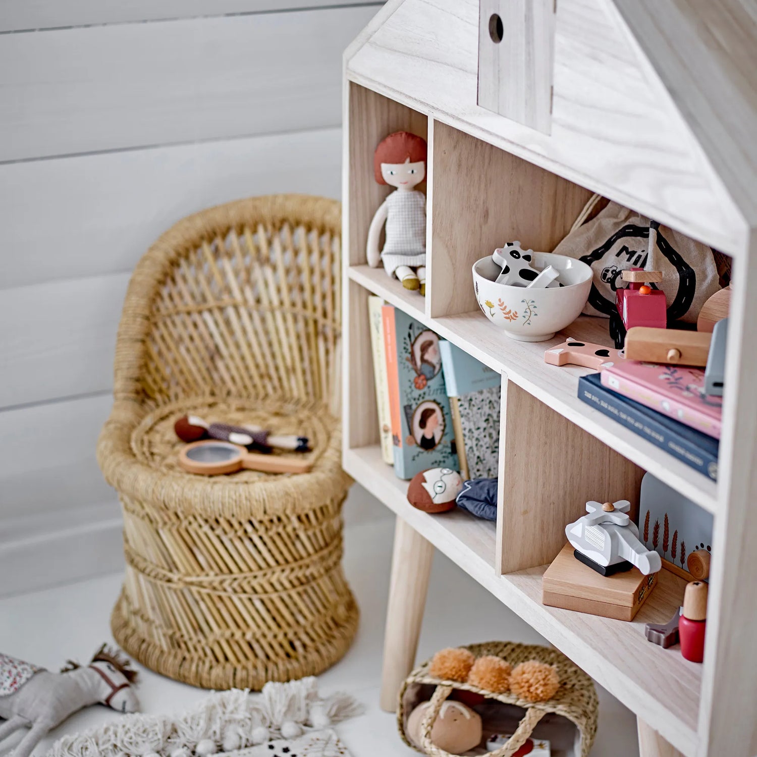 Bloomingville Puppen Spielset "Webster" Familie 4-teilig aus Baumwolle