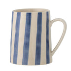 Bloomingville Tasse Becher "Begonia" blau gestreift 440 ml