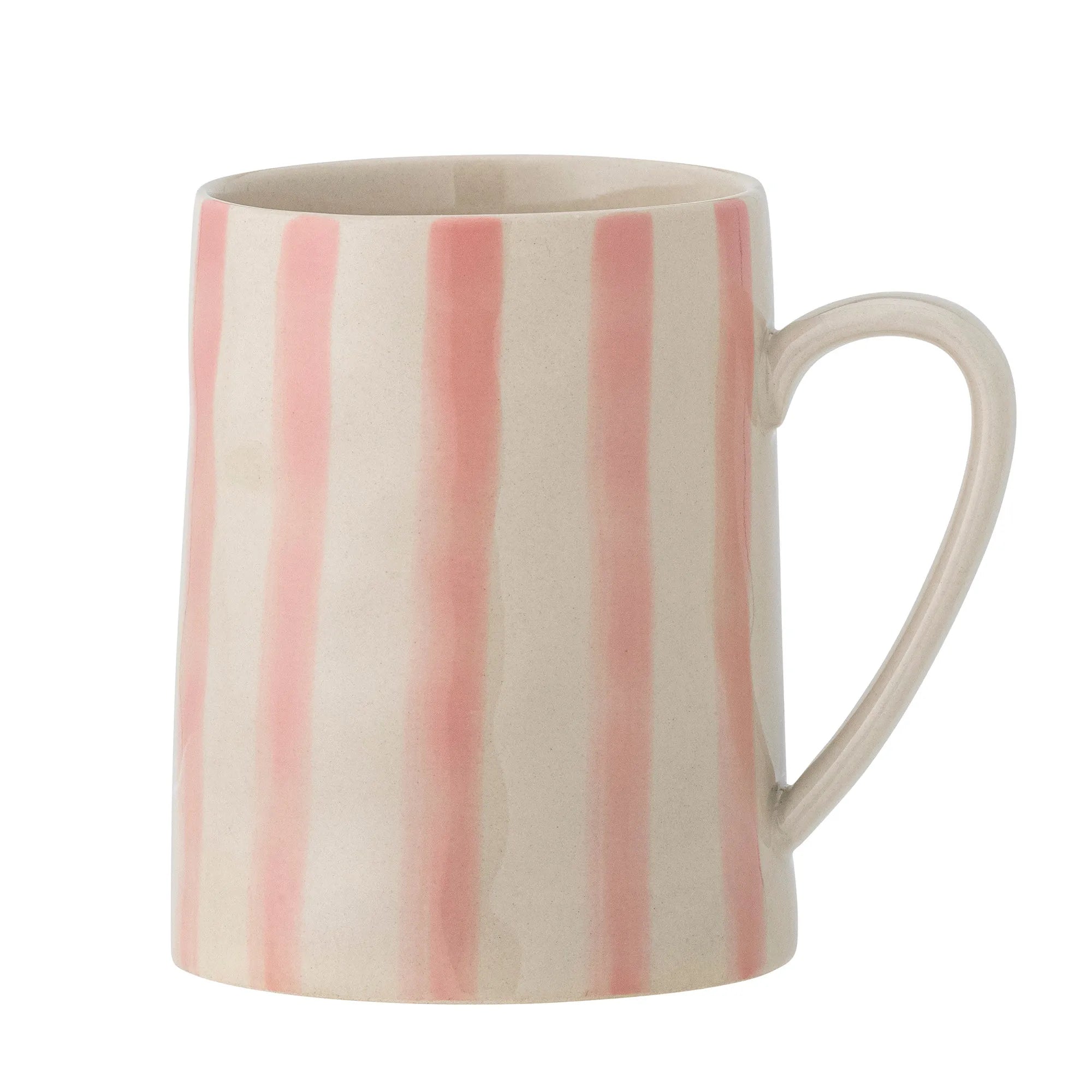 Bloomingville Tasse Becher "Begonia" rosa gestreift 440 ml