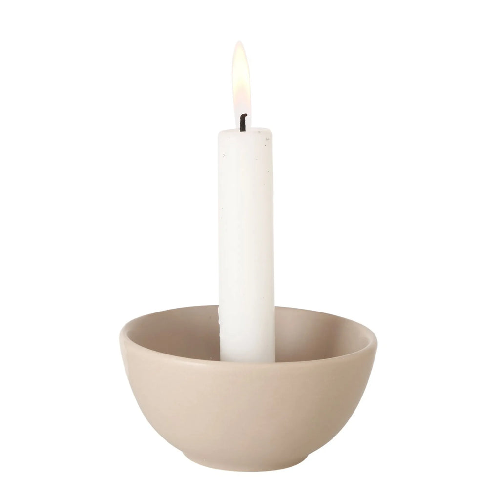 Boltze Kerzenleuchter "Franyo" weiß oder beige ø 10 cm