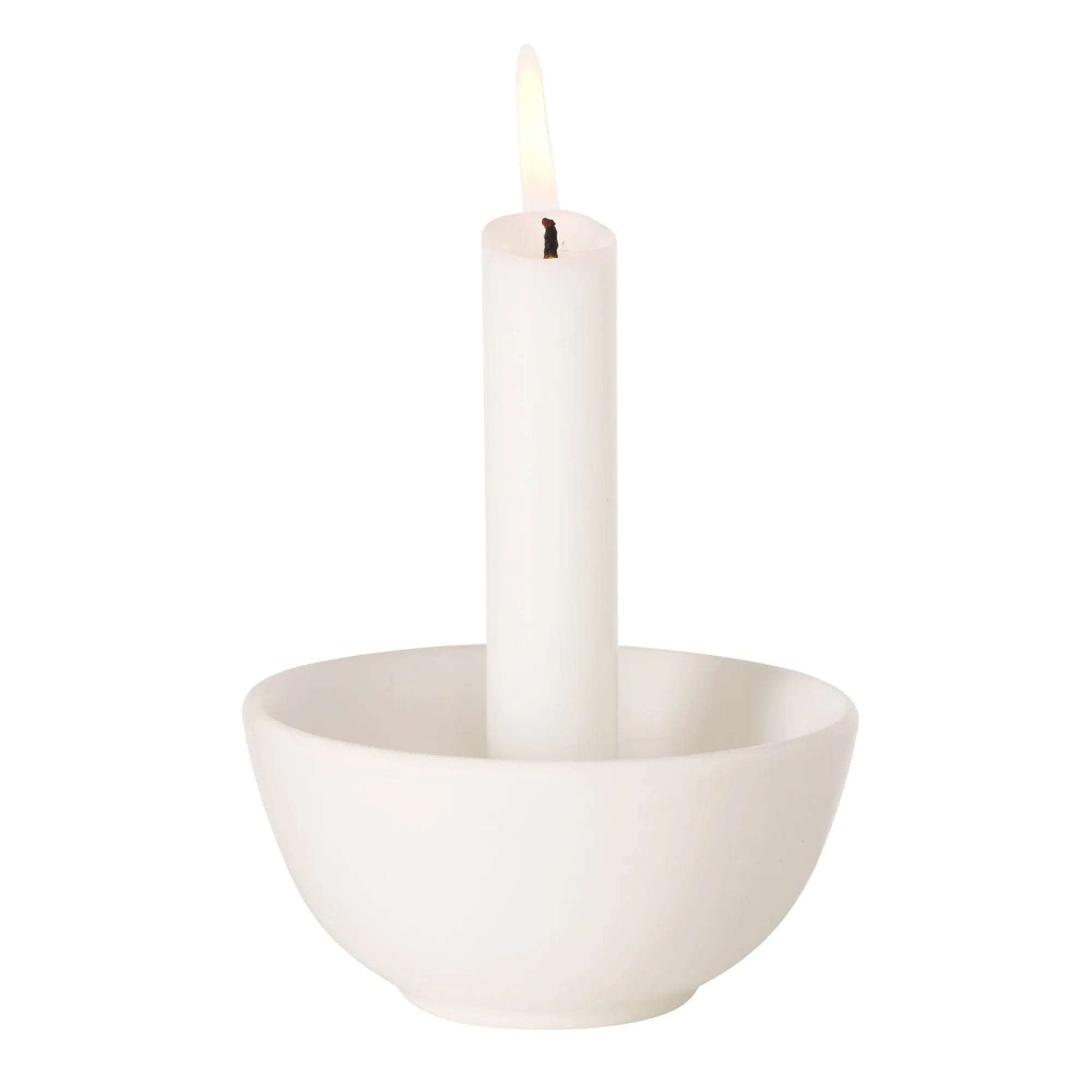 Boltze Kerzenleuchter "Franyo" weiß oder beige ø 10 cm