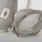 Boltze Tasse „Abwarten und Tee trinken“ mit Teesieb 300 ml