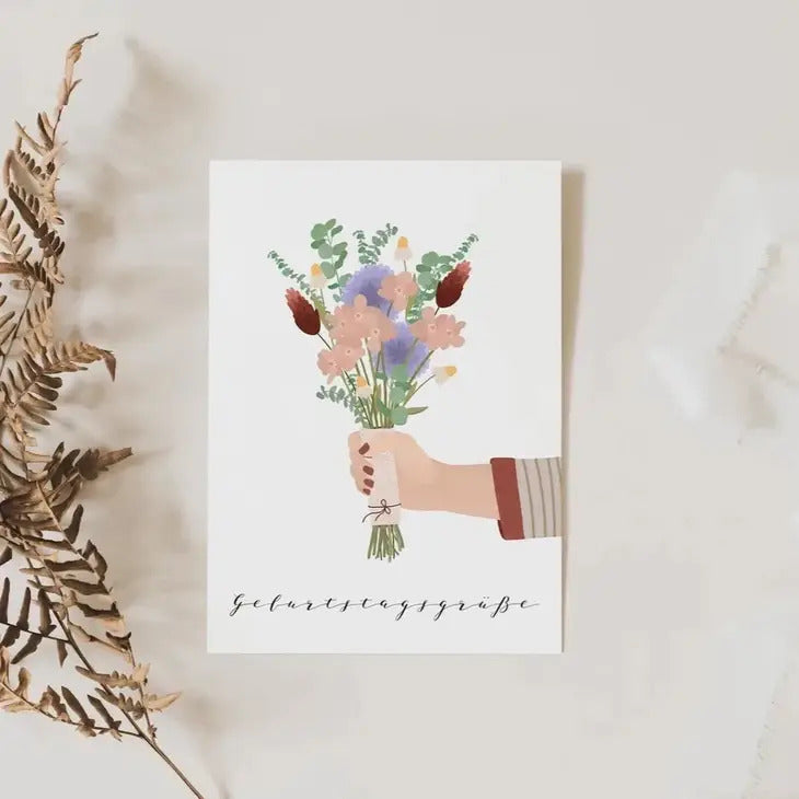 Tilda &amp; Theo Postkarte "Blumenstrauß"