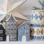 Chic Antique "Chamonix" Haus für Teelichter grau 25 cm