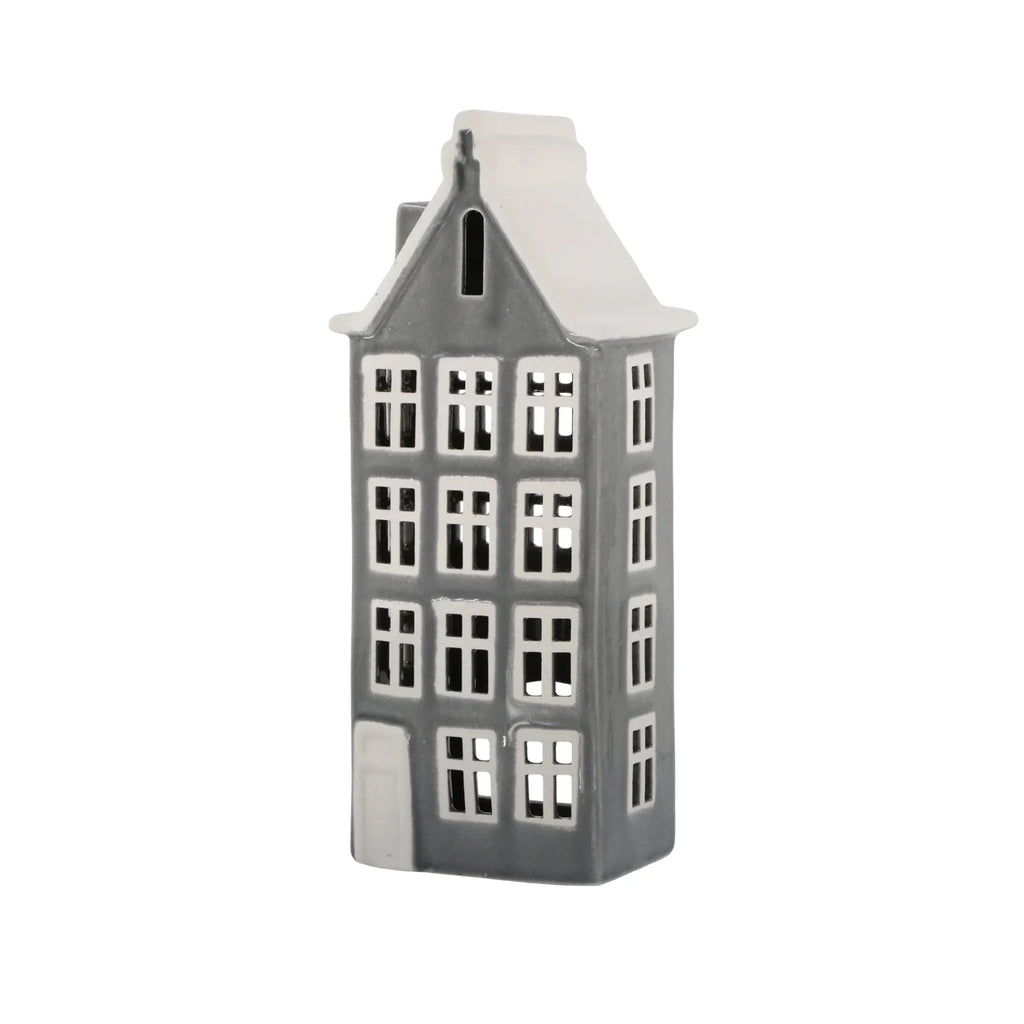 Chic Antique "Chamonix" Haus für Teelichter grau 25 cm